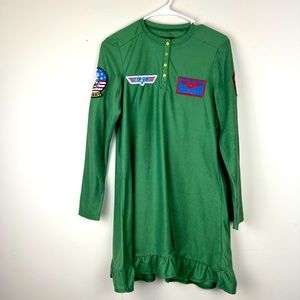 Women’s Top Gun Pajamas Nightgown SZ M